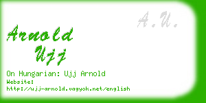 arnold ujj business card